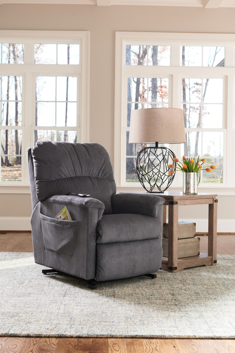 Margaret Bronze Power Lift Recliner Ballam Furniture